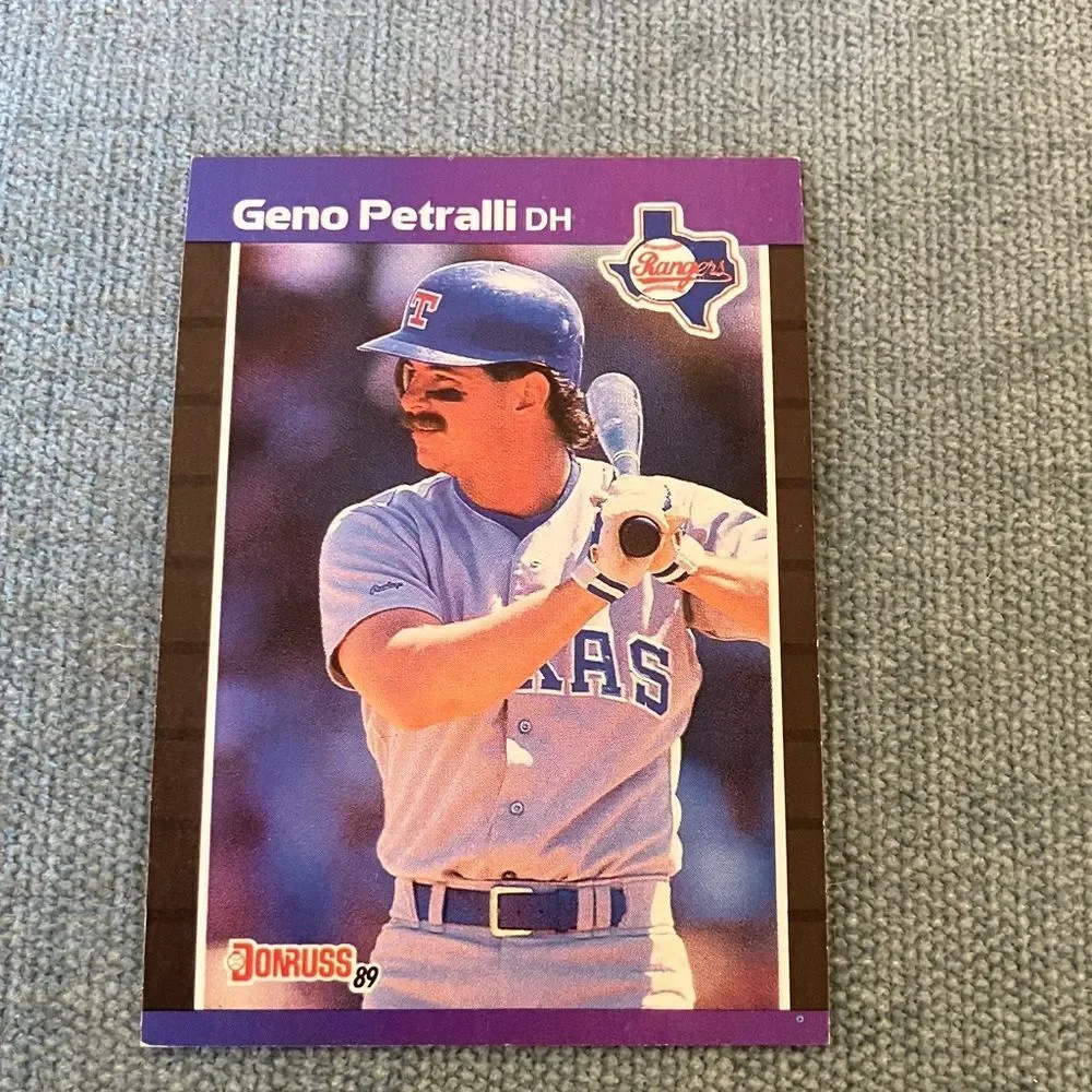 1989 Donruss Texas Rangers Baseball Card Trading Card